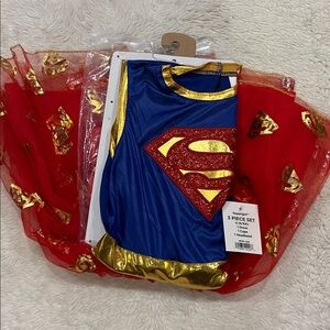 Supergirl Superman Costume dress small 6/6X